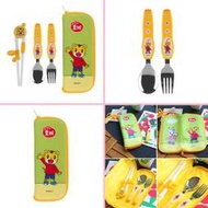 【台中店】韓國 韓國製 巧虎 學習筷 兒童餐具 學習餐具 湯匙 餐具袋