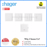 [SG Ready Stock & Local Authorized Seller] High-Quality Hager wall switch 1G/2G/3G/4G/DPwLED Heater 