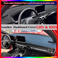Dashboard Dash Mat Cover Leather Pad Sunshade Anti-UV Accessories For Honda Civic 2021 2022 2023 202