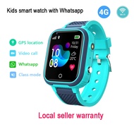 4G Kids Smart Watch with whatsapp GPS Tracker WiFi Video Call SOS Waterproof Camera Baby Phone Child Smartwatch