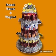 snack tower 3 tingkat snack cake bisa request snack kesukaan kualitas