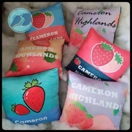 Square Soft Pillow Strawberry Design 36cm