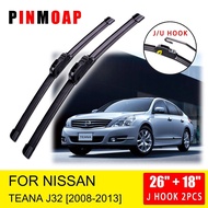 For Nissan Teana J32 2008 2009 2010 2011 2012 2013 Front Wiper Blades Brushes Cutter Accessories   U