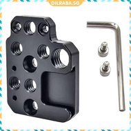 ✥Dilraba✥【In Stock】 Adapter Board Extension 1/4 3/8inch Hole Cold Shoe Stabilizer Extension Plate fo