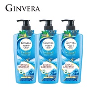 GINVERA World Spa Swiss Shower Scrub Glacier Water &amp; Sea Salts 750ml x3 [Body Wash]