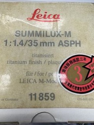 Leica Summilux-M 1:1.4/35mm ASPH Titanium Lens