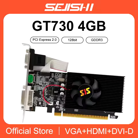 SJS Video Card GeForce GT730 Display Vga Cards 4GB DDR3 128Bit Computer Graphics Card for NVIDIA Gam