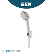 3-System Hand Shower Set 10 Cm Head With Hanging Hook + 150 Long Strap There Is A Rubber Button To R