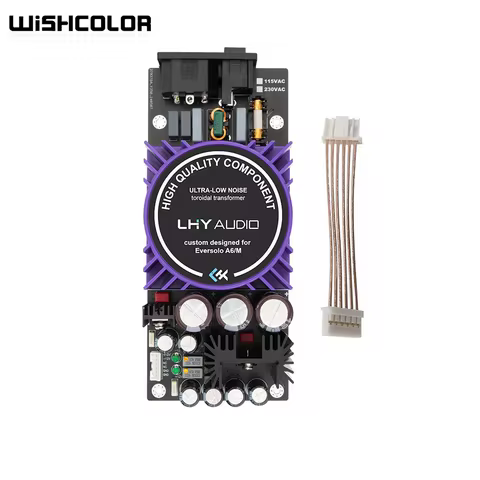 Wishcolor LHY AUDIO LPS-A6 35VA Linear Power Supply with Single Crystal Copper Output Cable for Ever