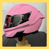 Spyder Fury S0 V3 Full Face Dual Visor Helmet matte pink jzen