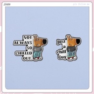 Calm Guy Enamel Pin Brooch for Clothes Badges on Backpack Accessories Lapel Pins Decorative Jewelry 