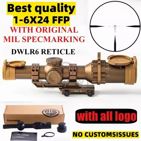 Hunting scope Tactical SCOPE 1-6X24mm FFP 30mm FFP First Focal Plane Riflescope Optical Sight Spotti