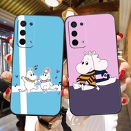 Cute Moomin Hippo Soft Black Silicon TPU Cell Phone Case For OPPO A96 RENO 10 8 7 6 5 4 6.6 X T Z F21 X2 Find X3 Pro Plus Zoom Lite 5G