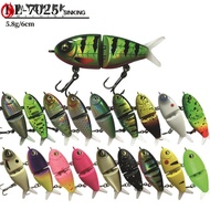 CHINK Glide Bait Lure, Plastic Metal Material 5cm Size Fishing Lure Bait, Glide 5.8g Weight With Hoo