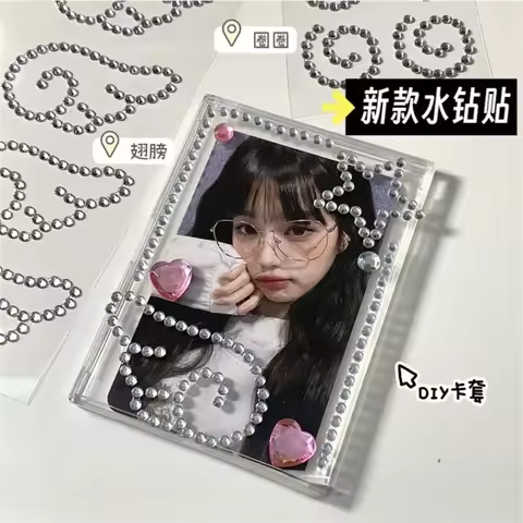 3D Crystal Stickers DIY Decoration Self Adhesive Jewel Crafts Sparkly Rhinestone Sticker Wings Fish