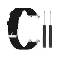 全城熱賣 - 適用於華米 Amazfit T-Rex Pro / Amazfit T-Rex 尼龍帆布錶帶腕帶 配拆裝工具，均碼（黑色）