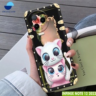 CASE INFINIX NOTE 12 2023 MOTIF KUCING 7 SOFTCASE HARDCASE PROTECT CAMERA PELINDUNG BELAKANG HANDPHONE-DRONSTORE