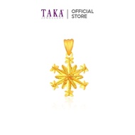 GC7 TAKA Jewellery 916 Gold Pendant Snowflake