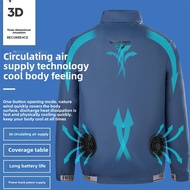 Cooling Jacket with Fan Technology Long Sleeve UV Protection Outdoor Work Coat for Men Women UV Jack