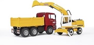 Bruder 2751 MAN TGA Construction Truck with Liebherr Excavator Vehicle Toyset