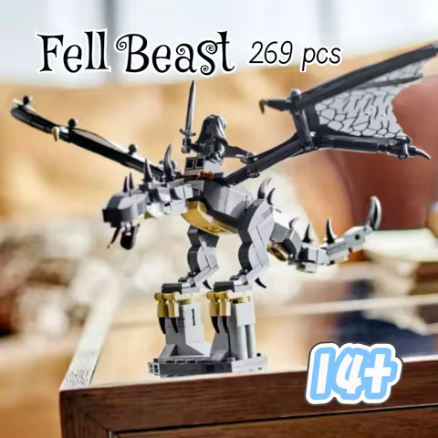 269pcs New Arrival 40693 The Lord of The Rings Fell Beast Dragon Steed Movie Model Bricks Building B