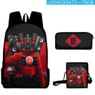 Skibidi Toilet Backpack Speaker Man Tv Man Camcorderman Camera Man Cameraman Boss Bag Pencil Case 3p