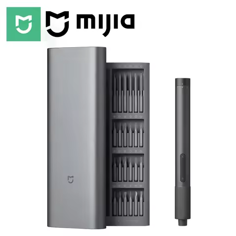 MIJIA Electric Precision Screwdriver With 24 S2 Steel Bits,2 Torque Setting,400+ Screws Per Charge​,
