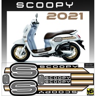 STRIPING SIMPLE VARIASI NEW SCOOPY 2021 VARIASI STICKER MOTOR SCOOPY STRIPING 2021 SCOOPY