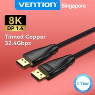 Vention Display Port Cable DP 1.4 Cable 1080P 240Hz 4K 144Hz 8K High Speed DP to DP Cable for Laptop