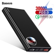 Baseus 30000mAh Power Bank USB C PD Fast Quick Charge 3.0 20000 mAh Powerbank For Xiaomi mi 9 Portab