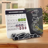 FAVORITEGOODS 2025 Racing Calendar, 7.0" x 5.5" Formula 1 F1 Race Schedule Calendar, High-Quality Wi