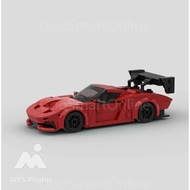 MOC Building Block Car Porsche 935 Red