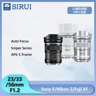 SIRUI Sniper Autofocus Wide Angle APS-C Prime lens 23mm, 33mm, 56mm f1.2 Sony, Nikon, Fujifilm A5 A6