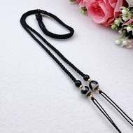 Dzi bead lanyard crosses the rope that strings Dzi Dzi lanyard Horizontal String Dzi rope Men Women 