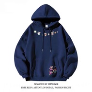 Men's Oversized Hoodie with Crayon Shin-chan Cartoon Prints, American Street Fashion Daily Wear