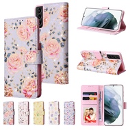 Casing for Samsung Galaxy S24 Plus S24 FE S24 S25 Ultra S25+ edge Anti-theft brush Flip Case PU Leat