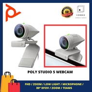 POLY STUDIO 5 WEBCAM ( FHD / ZOOM / LOW LIGHT / MICROPHONE / 80 DFOV / ZOOM / TEAMS )