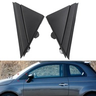 1Pcs Matte Black Car Door Mirror Flag Cover Molding Trim For Fiat 500 2012-2019 1SJ85KX7AA 1SD00KX7A