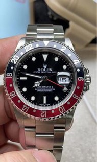 *狀態極好* Rolex GMT Master II 16710 Coke 40mm Red &amp; Black 勞力士 可樂圈 紅黑鋁圈 兩地時間