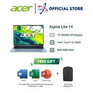 ACER ASPIRE LITE 14 AL14-32P-370U / AL14-32P-319D 14" Laptop (I3-N355 8GD5 512SSD /14" IPS / WIN11H 