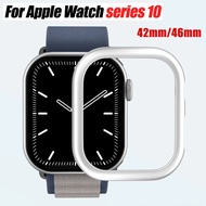 Hard PC Bumper Protective Case FrameMatte Cover compatible for Apple Watch series 10 42mm 46mm iWatc