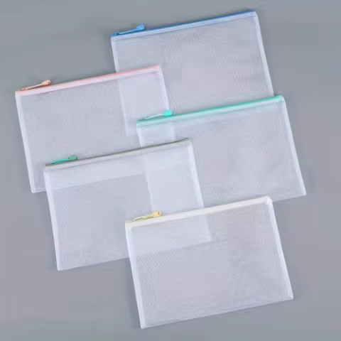 10pcs Mesh Zipper Bag Jigsaw Bag Zipper Bag for organizing Classroom organization Plastic Zipper Bag