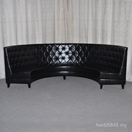 Sofa ks323 Sofa Backrest Leather Arc Manufacturer Deck Changchun Bright Restaurant Art ktv Black Dir