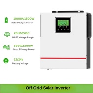 1KW 1.5KW Hybrid Inverter 12V 24V to 220V Built-in 80A MPPT Solar Controller