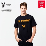 PLAYBOY เสื้อยืดคอกลม รุ่น P1MT255TB001BK