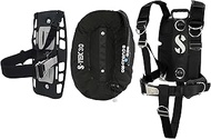 SCUBAPRO S-Tek Pro System for Technical Scuba Diving, Harness with Back Plate in Stainless Steel, Do
