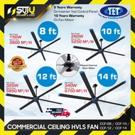 YET CCF-08 / 10/ 12 / 14 Kipas HVLS Siling Komersial / Commercial Ceiling HVLS Fan
