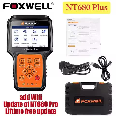 Foxwell NT680 Plus WIFI All Systems OBDII Car Diagnostic Tool Scanner Foxwell Automaster Pro Update 