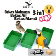 BIRDBITES Bird Food Container Bird Food Container Bird Bath Container 3 in 1 Bird feeder Bird Food B