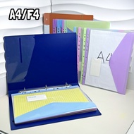 A4/F4 Ring File Folder File Protector PP Material 11Holes Waterproof for 2D 3D 4D Ring File Filing O